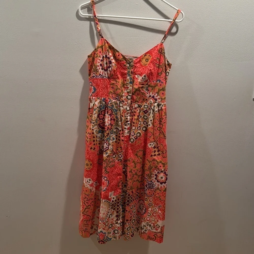 J. Crew Vibrant Pink Floral Midi Dress